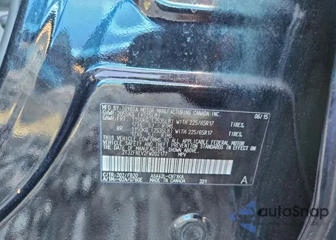 2015 Toyota Rav4 Le z USA, uszkodzony, nr VIN 2T3ZFREV2FW202177